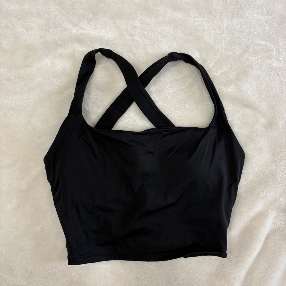 HALARA Black Cross-Back Sports Bra